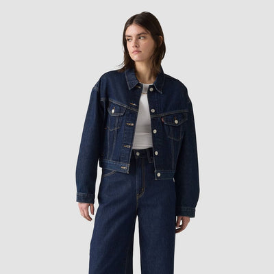 New - Levi's® Women's Shrunken 90's Trucker Jacket - Shaded View XL