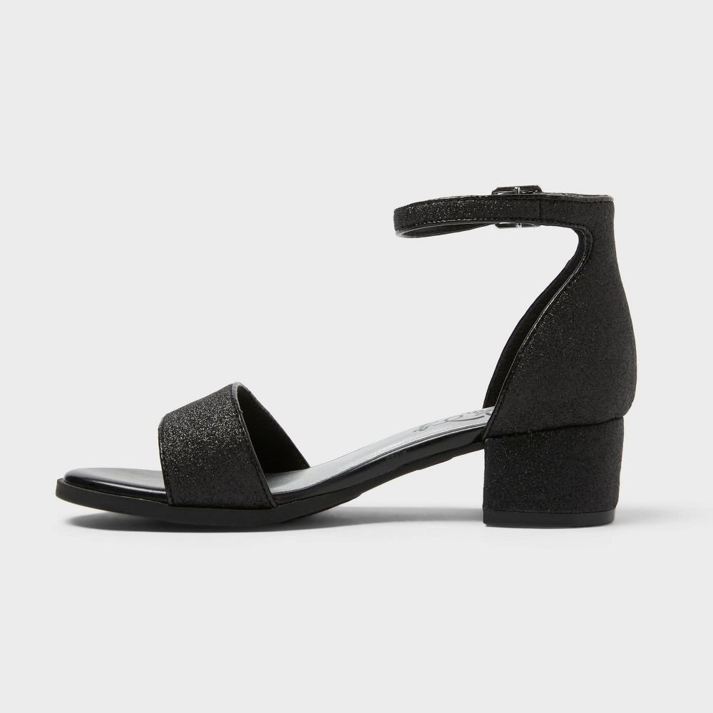 New - Kids' Fannie Heeled Sandals - art class™ Black 3
