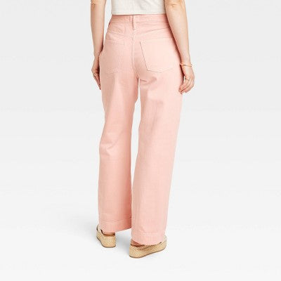 Universal Thread Women's High Waisted Wide Leg Cropped High-Rise Jeans Universal ThreadBullseye Deals