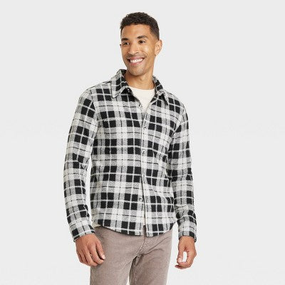 New - Goodfellow & Co Men Fleece Knit Button Down Shirt Jacket Heavyweight Long Sleeve Goodfellow & CoBullseye Deals