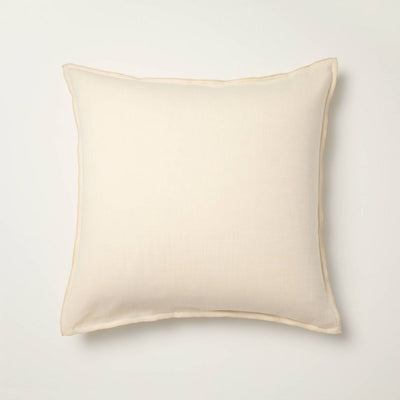 New - 26"x26" Solid Euro Square Throw Pillow Tan - Hearth & Hand™ with Magnolia