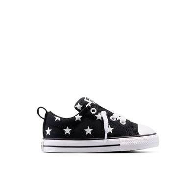 New - Converse Toddler Street Ox Low Top Sneakers - Black Stars 7T