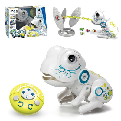Open Box - ROBO FROG Interactive Remote Control Toy with Tongue Flick Action, Catch Coins Game, Sound Effects and Target Board