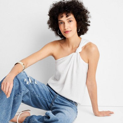 New - Future Collective with Jenee Naylor Women's Wide Leg Full Distressed Jeans Future Collective with Jenee NaylorBullseye Deals