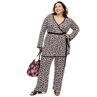 New - Diane von Furstenberg Women's High Rise Flare Full Pants Lightweight Diane von Furstenberg for TargetBullseye Deals