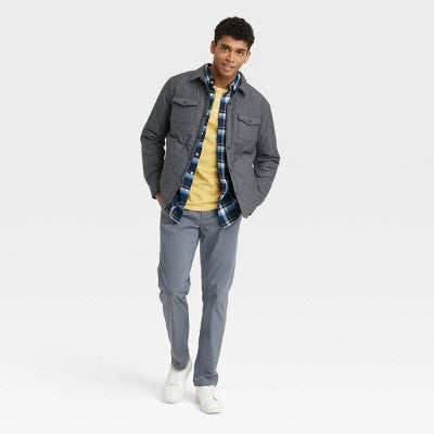 New - Goodfellow & Co Men's Zip-Up Winter Lightweight Fabric Onion-Quilted Jacket Goodfellow & CoBullseye Deals
