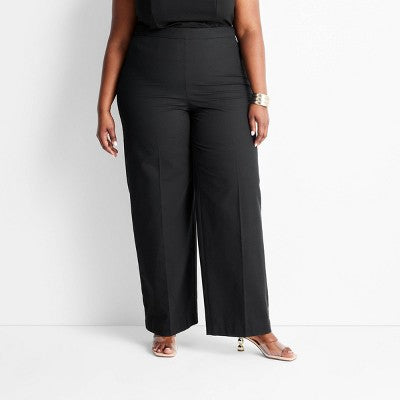 New - Future Collective with Jenee Naylor Women's Regular Fit Full Straight Leg Pants Future Collective with Jenee NaylorBullseye Deals