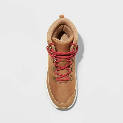 New - Universal Thread Women's Faux Leather Ankle Winter Hiker Boots Water-Repellent Universal ThreadBullseye Deals