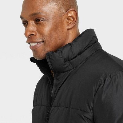 New - All In Motion Men's Winter Hooded Wind-Resistant Heavyweight Puffer Jacket All in MotionBullseye Deals