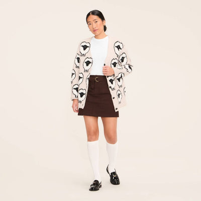 Open Box - Women's Belted Mini A-Line Skirt - Woolrich x Target Brown S