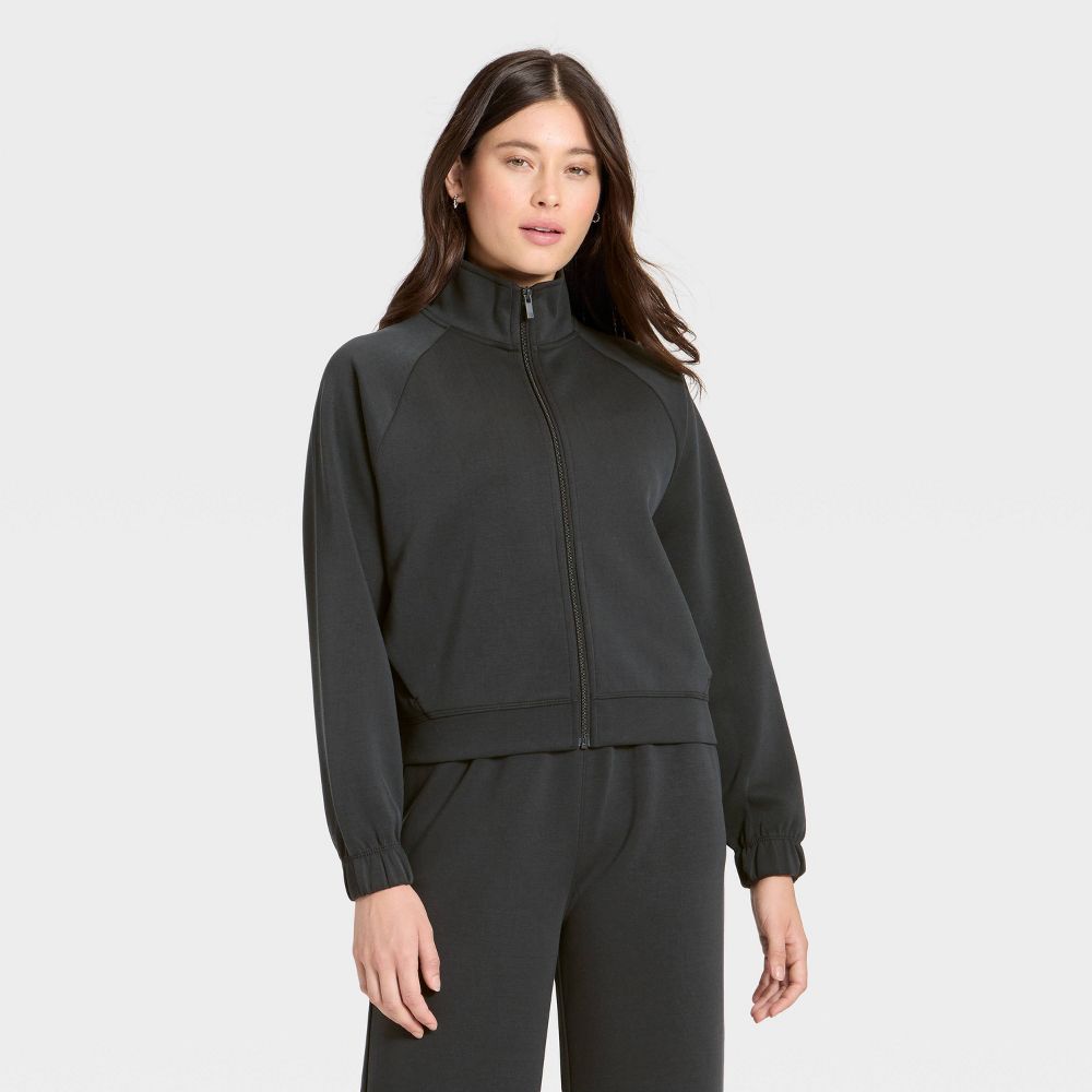 Open Box - Women's Airy Sleek Full Zip Jacket - All In Motion™ Black XL