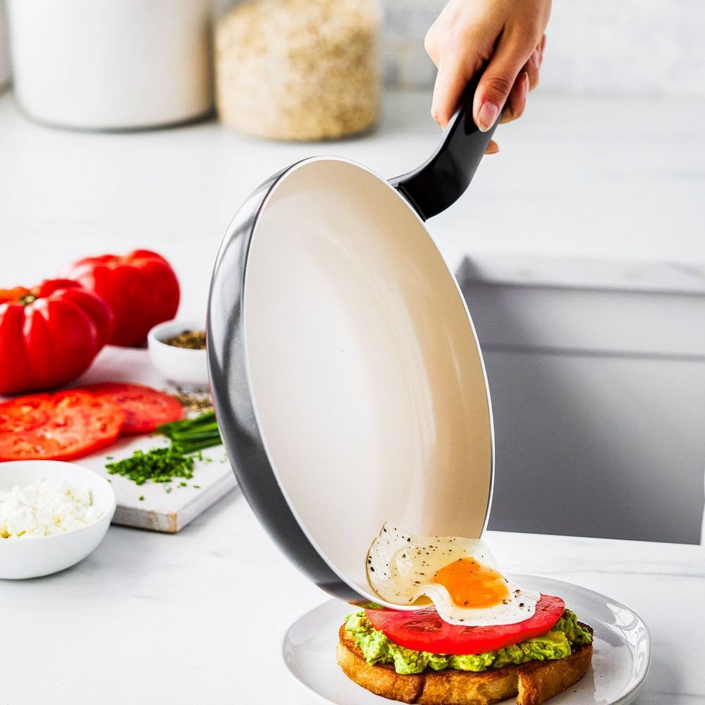 New - GreenPan Rio Advanced 10" Ceramic Nonstick Fry Pan Black