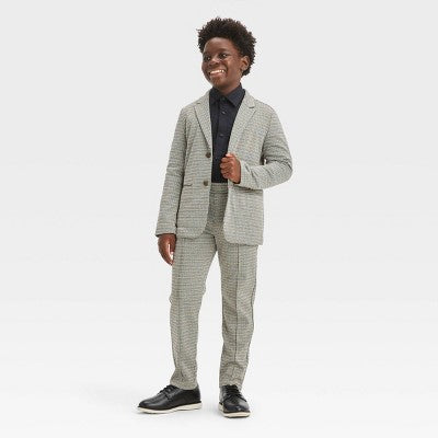 Open Box - Boys' Houndstooth Knit Blazer - Cat & Jack Cat & JackBullseye Deals