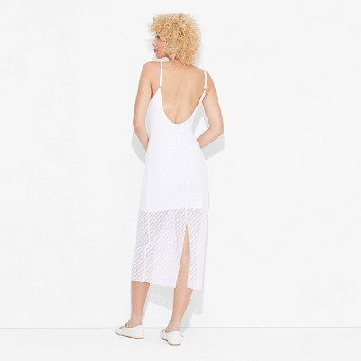 New - Women's Bow Lace Midi Dress - Wild Fable Wild FableBullseye Deals