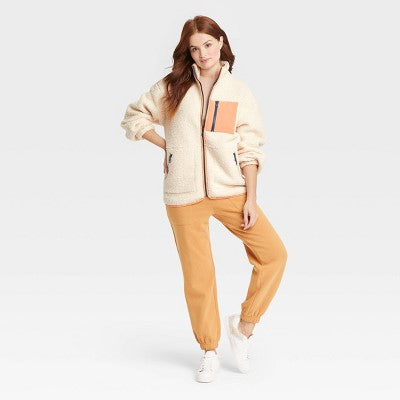 New - Women's Faux Shearling Jacket - Universal Thread Universal ThreadBullseye Deals