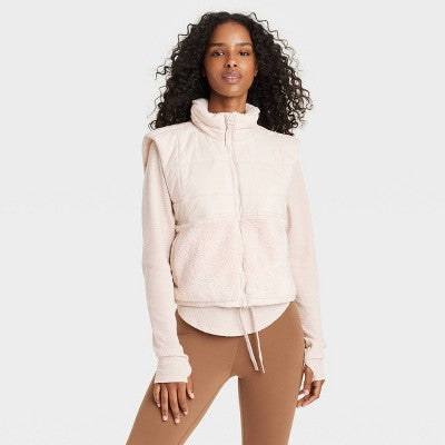 Women's High Pile and Quilted Vest JoyLabBullseye Deals