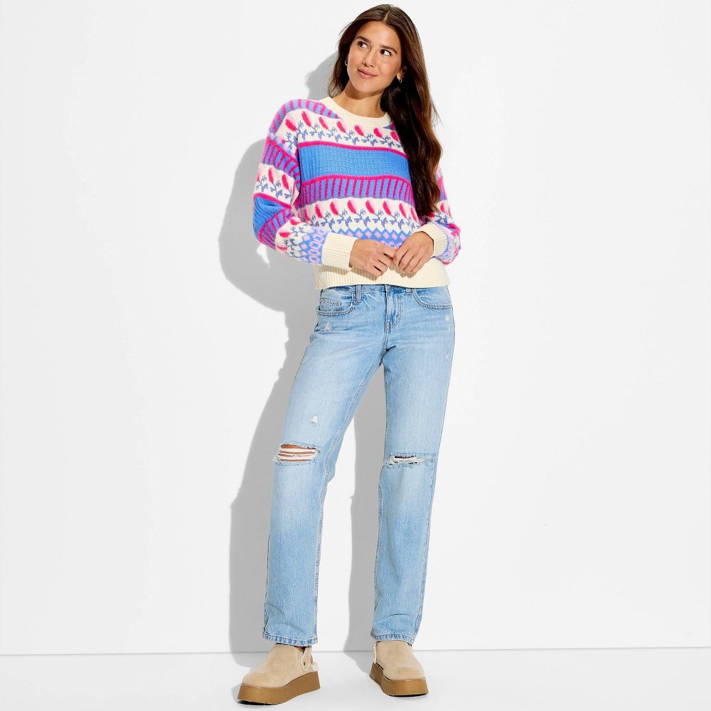 New - Women's Pullover Sweater - Wild Fable™ Floral M