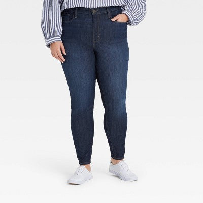 Universal Thread Women's High-Rise Skinny Jeans Cropped Stretchy Slim Universal ThreadBullseye Deals