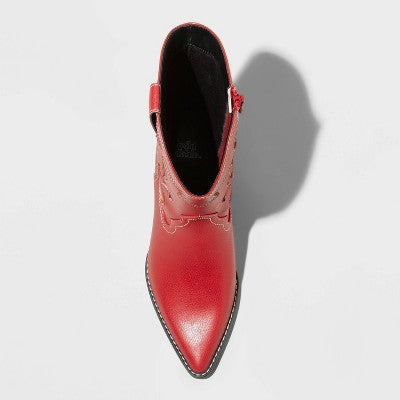 New - Wild Fable Women's Western Cowboy Boots Cowgirls Block Heel Memory Foam Wild FableBullseye Deals