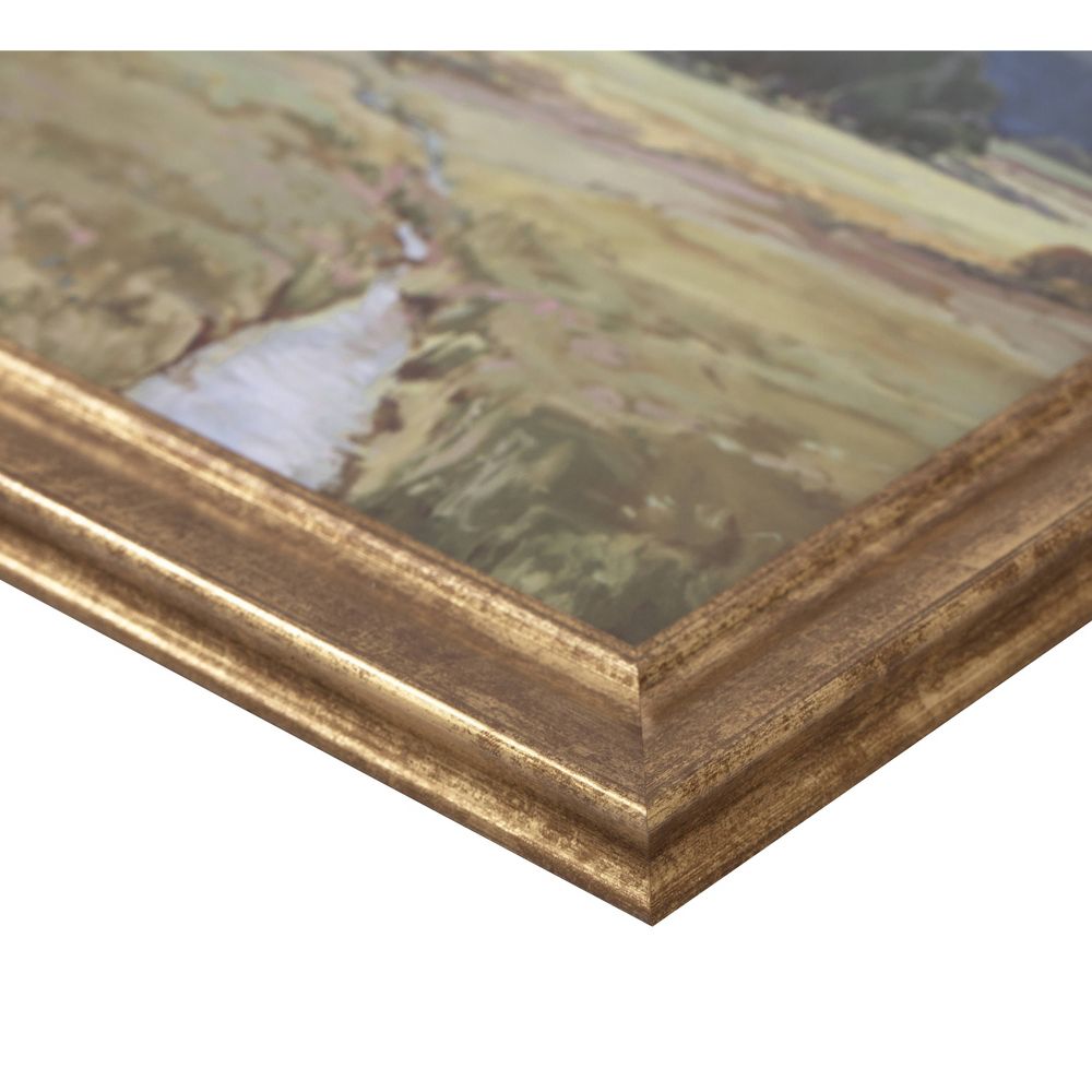 New - 16" x 14" Summer Pasture Framed Wall Art Brass - Threshold™ designed with Studio McGee