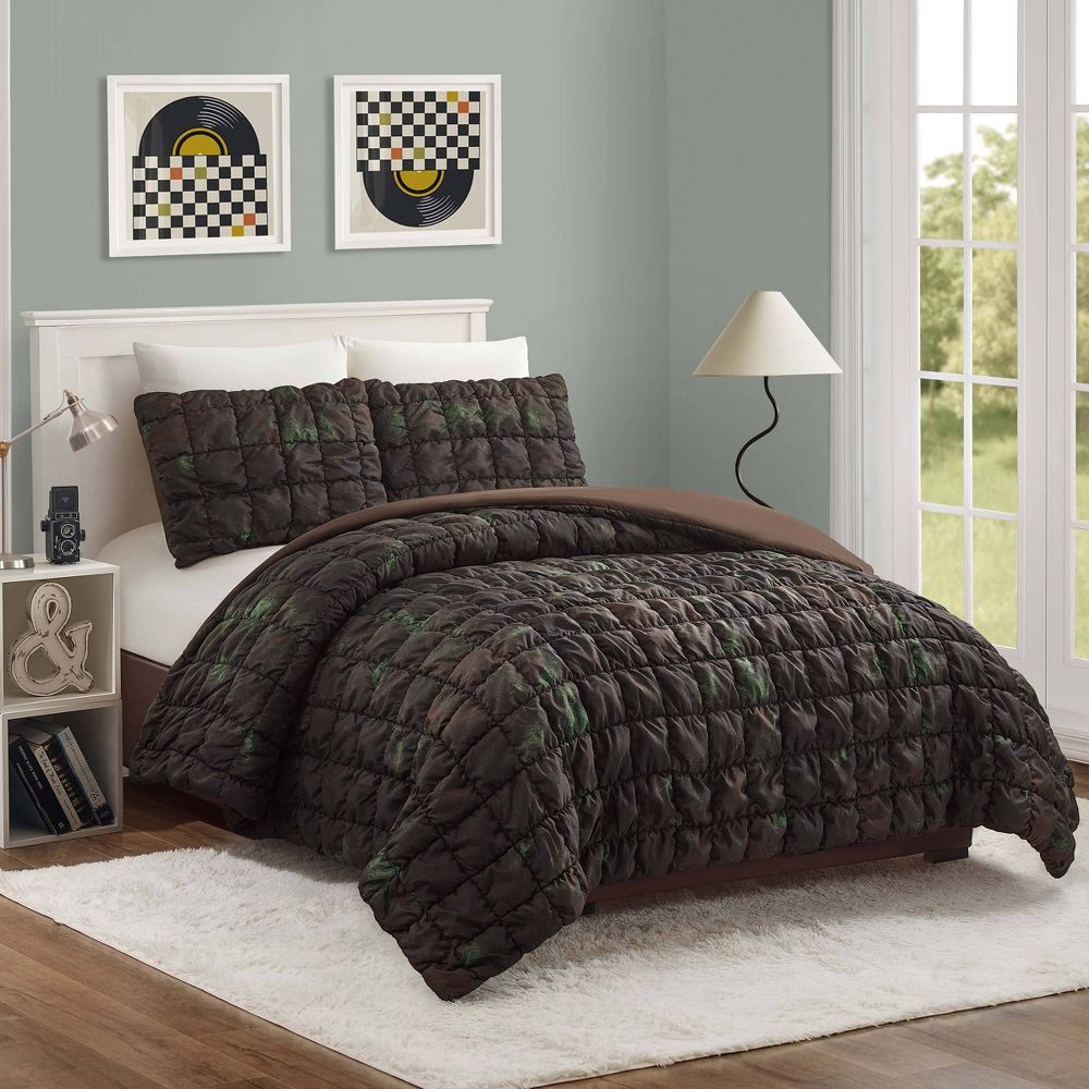 New - Seek Full/Queen Puffer Square Comforter