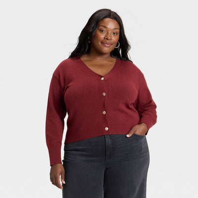 Women's Button-Front Cardigan Sweater - Ava & Viv