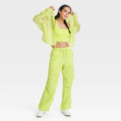 New - Joylab Women's Zip-Up Winter Hooded Packable Windbreaker Jacket Relaxed Fit JoyLabBullseye Deals