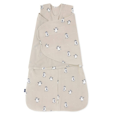 New - HALO Sleepsack Micro-Fleece Swaddle Wrap - Penguins - New Born