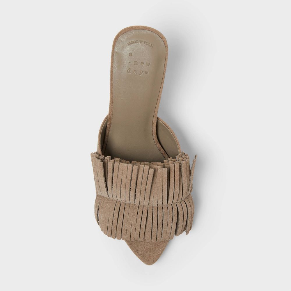 New - Women’s Lyra Heels with Memory Foam Insole – A New Day™ Taupe 9