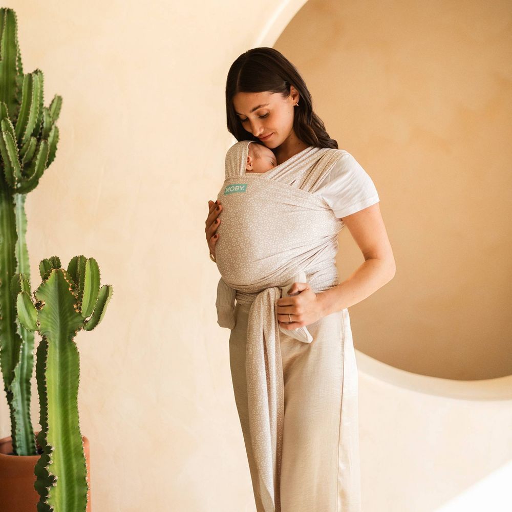 New - Moby Classic Wrap Baby Carrier - Coastal Blooms