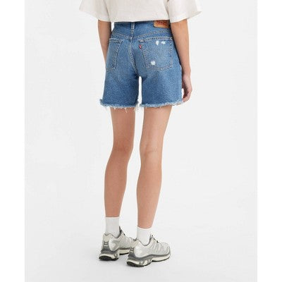 New - Levi's 501 Women's Mid-Thigh High-Rise Jean Denim Shorts Above-Knee, Blue Levi'sBullseye Deals