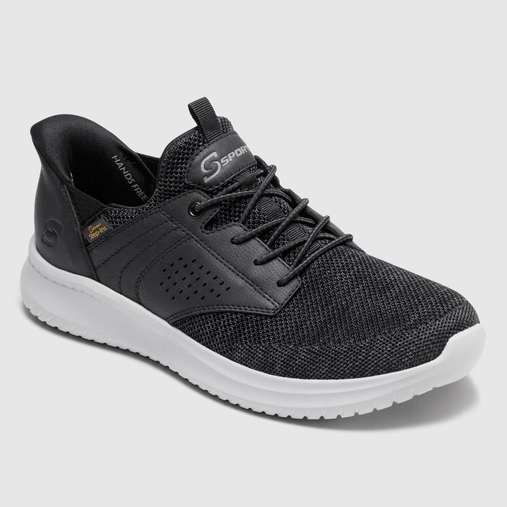 New - S Sport By Skechers Men's Murphy Sneakers - Black 10.5