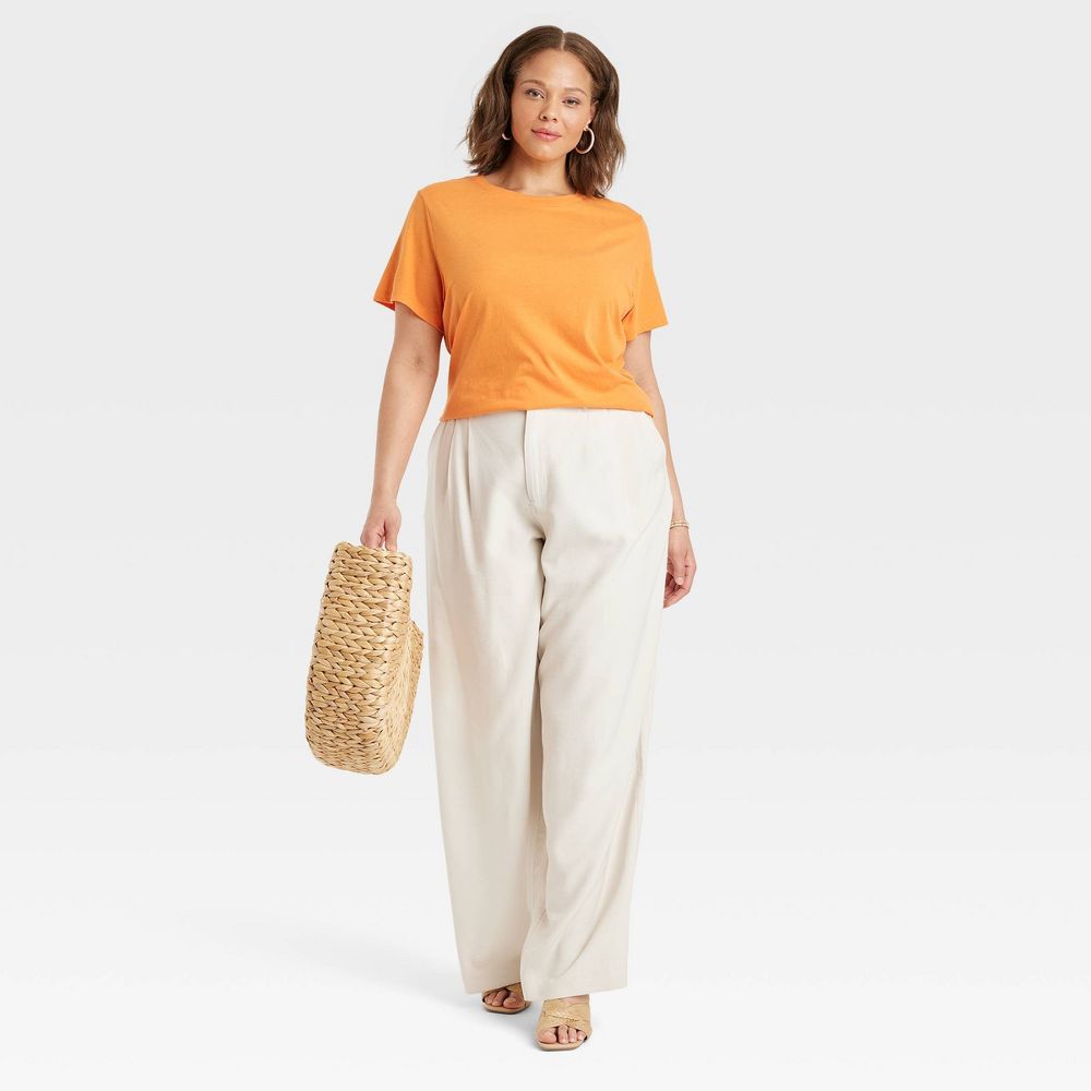 New - A New Day Women's High Rise Straight Leg Casual Full Trouser Pants Midweight A New DayBullseye Deals