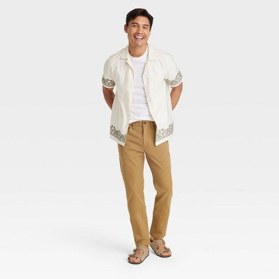 New - Goodfellow & Co Men's Slim Leg Standard Fit Ankle Tapered 5-Pocket Pants Goodfellow & CoBullseye Deals