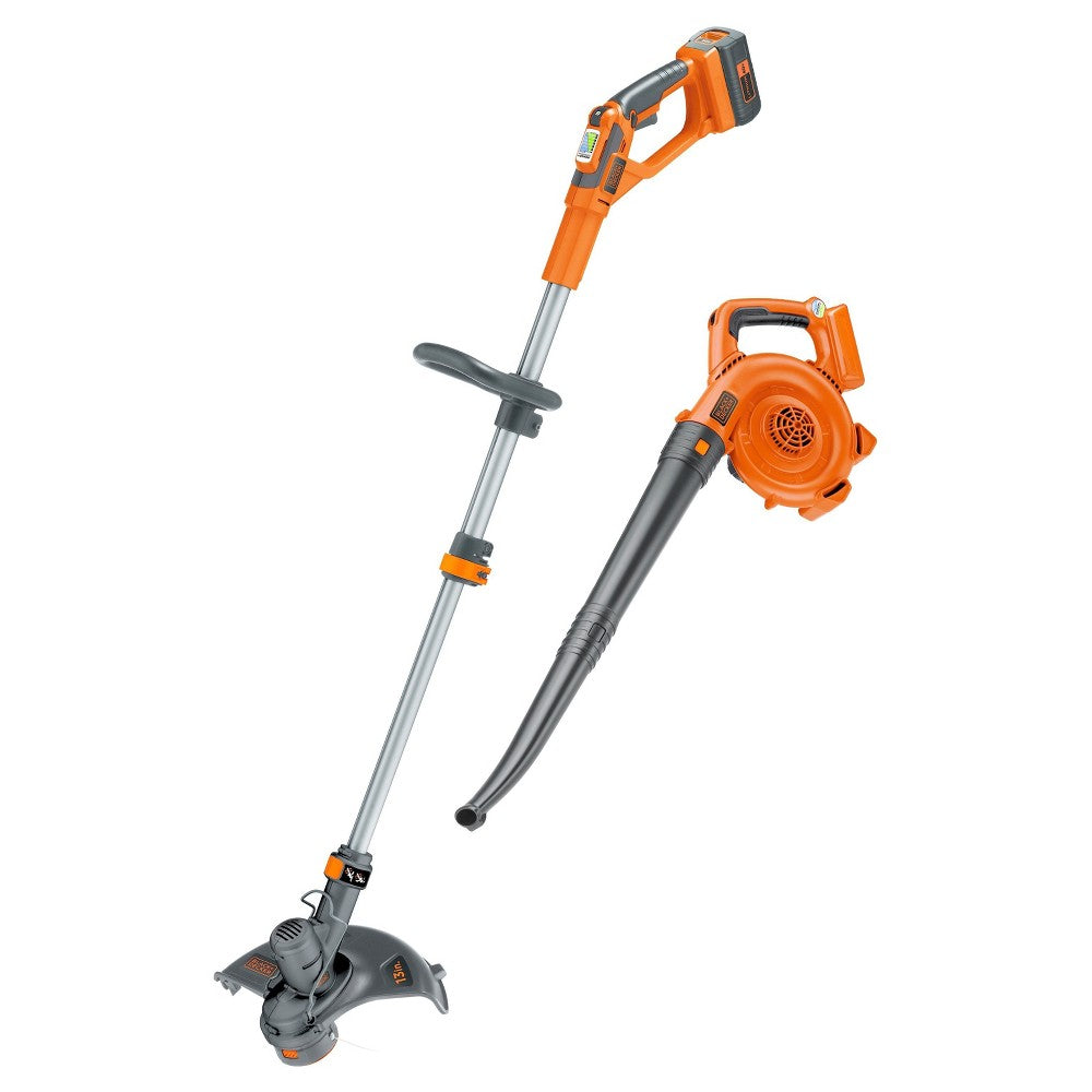 Open Box -  BLACK+DECKER 40V Lithium String Trimmer/Sweeper Combo Orange BLACK+DECKERBullseye Deals