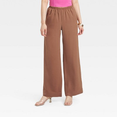 New - A New Day Women's Straight Pull-On Pants A New DayBullseye Deals