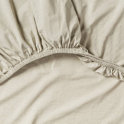 Threshold 250 Thread Count Organic Cotton Percale 4-Piece Sheet Set ThresholdBullseye Deals