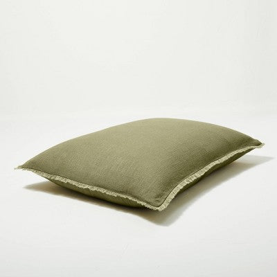 New - Casaluna 1-Piece Pillow Sham Linen-Blend OEKO-TEX Soft Feel CasalunaBullseye Deals