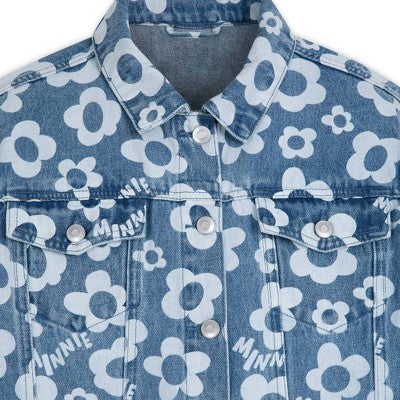 New - Minnie Mouse Adult Unisex Button Up Denim Jacket DisneyBullseye Deals