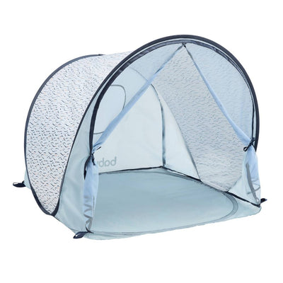 New - Babymoov Anti-UV Baby Beach Tent Blue Waves