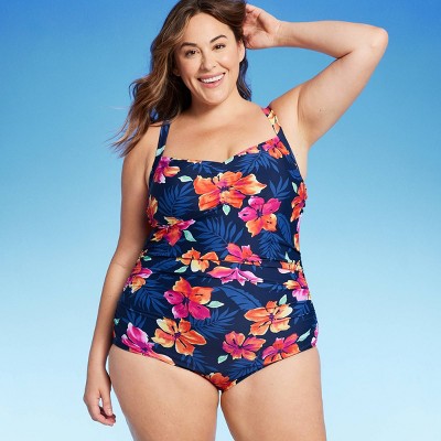 Lands' End Women's Tummy Control One Piece Swimsuit UPF 50+ Swimwear Lands' EndBullseye Deals