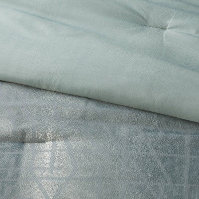 New - Threshold Comforter Set Cotton Blend Jacquard Geometric ThresholdBullseye Deals