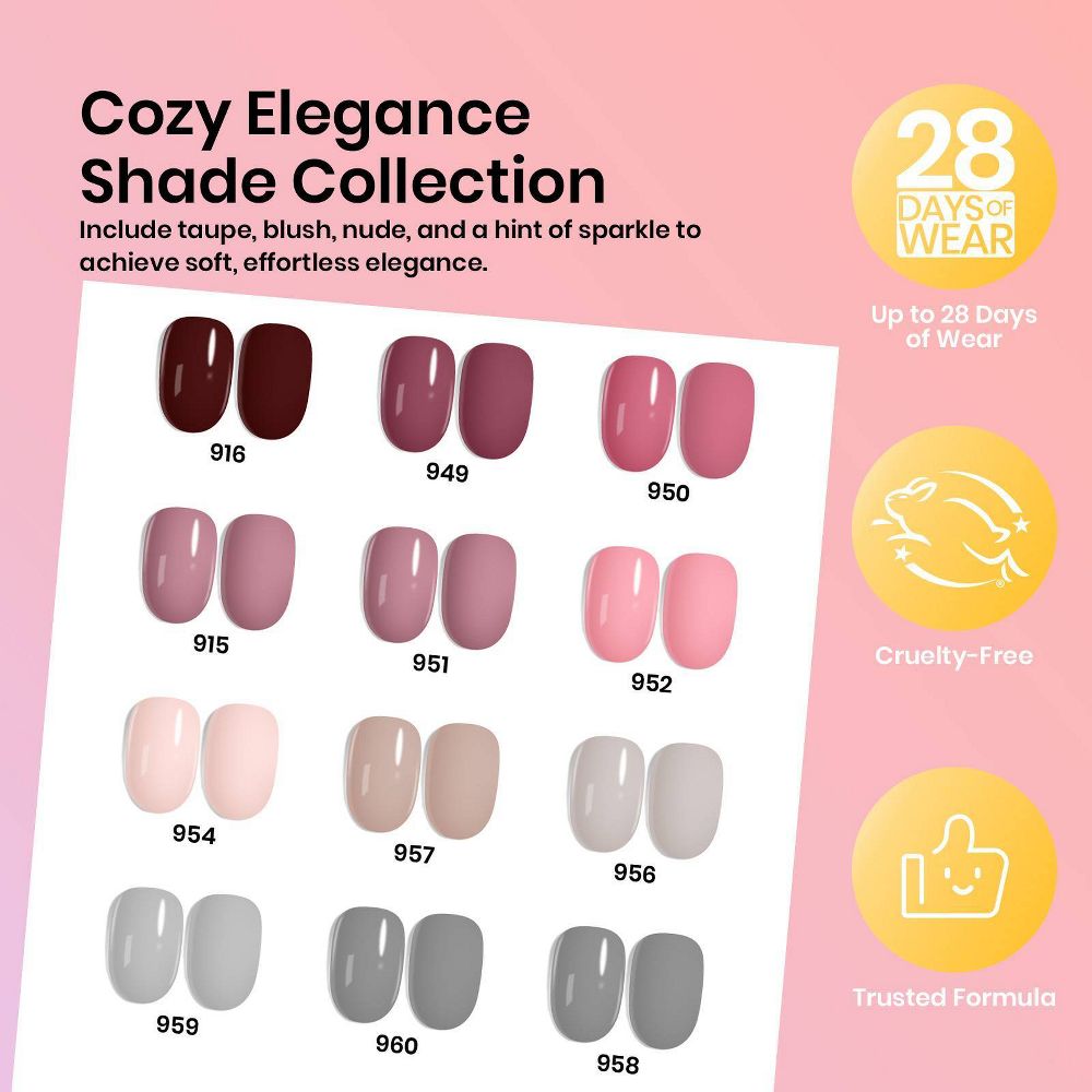 Open Box - Beetles 12 Colors All In One Nail Polish Starter Kit - 12ct