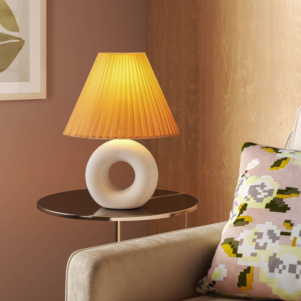 New - Ceramic Table Lamp White - Room Essentials™