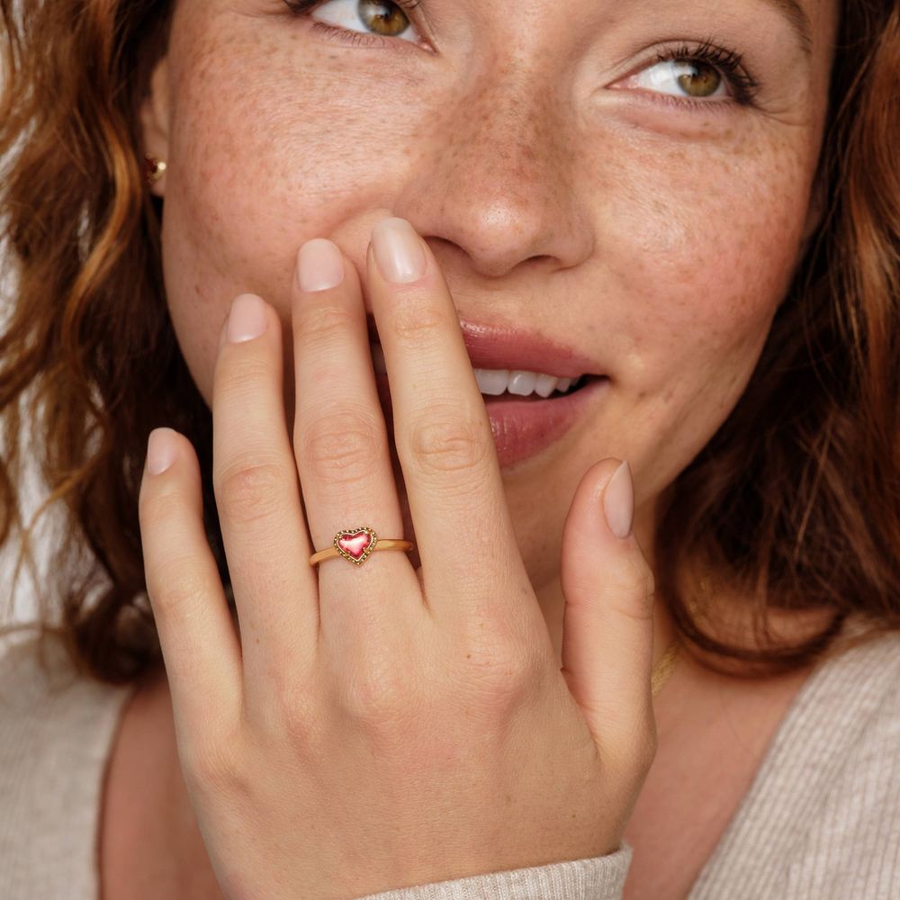 New - Kendra Scott Anna Band Ring - Red Tigers Eye 7