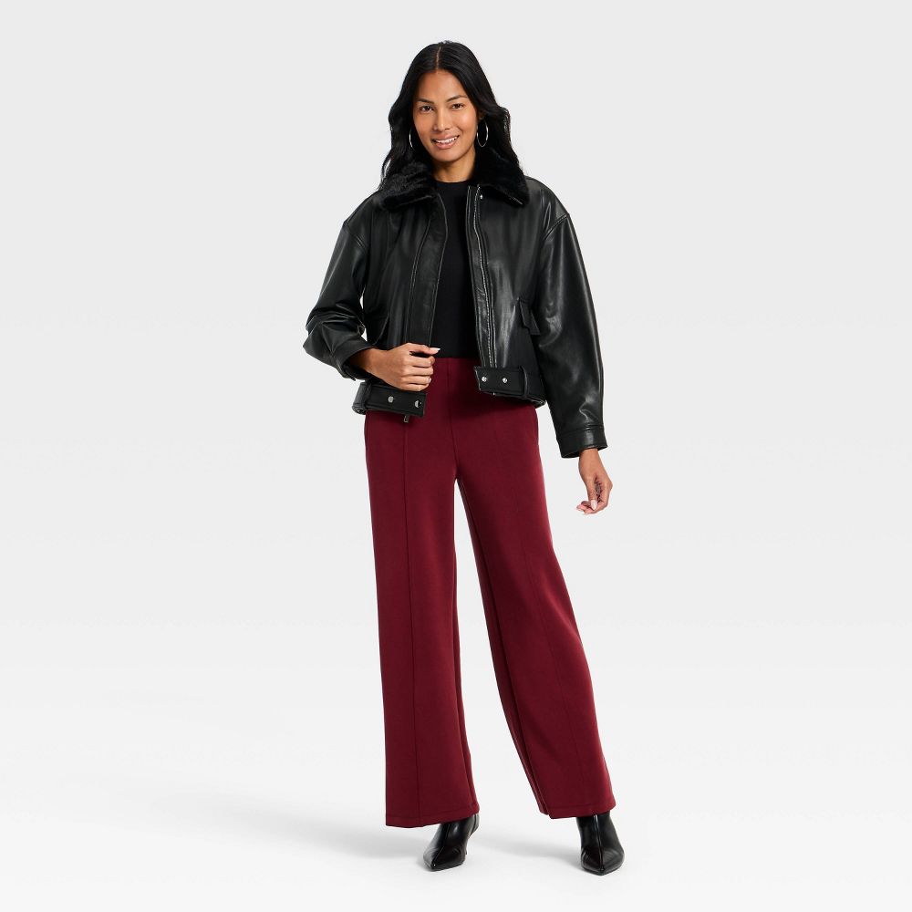 New - Women's Faux Leather Jacket - A New Day™ Black XL