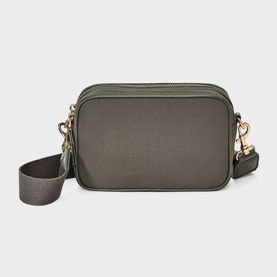 New - Double Zip Camera Crossbody Bag - Universal Thread™ Gray