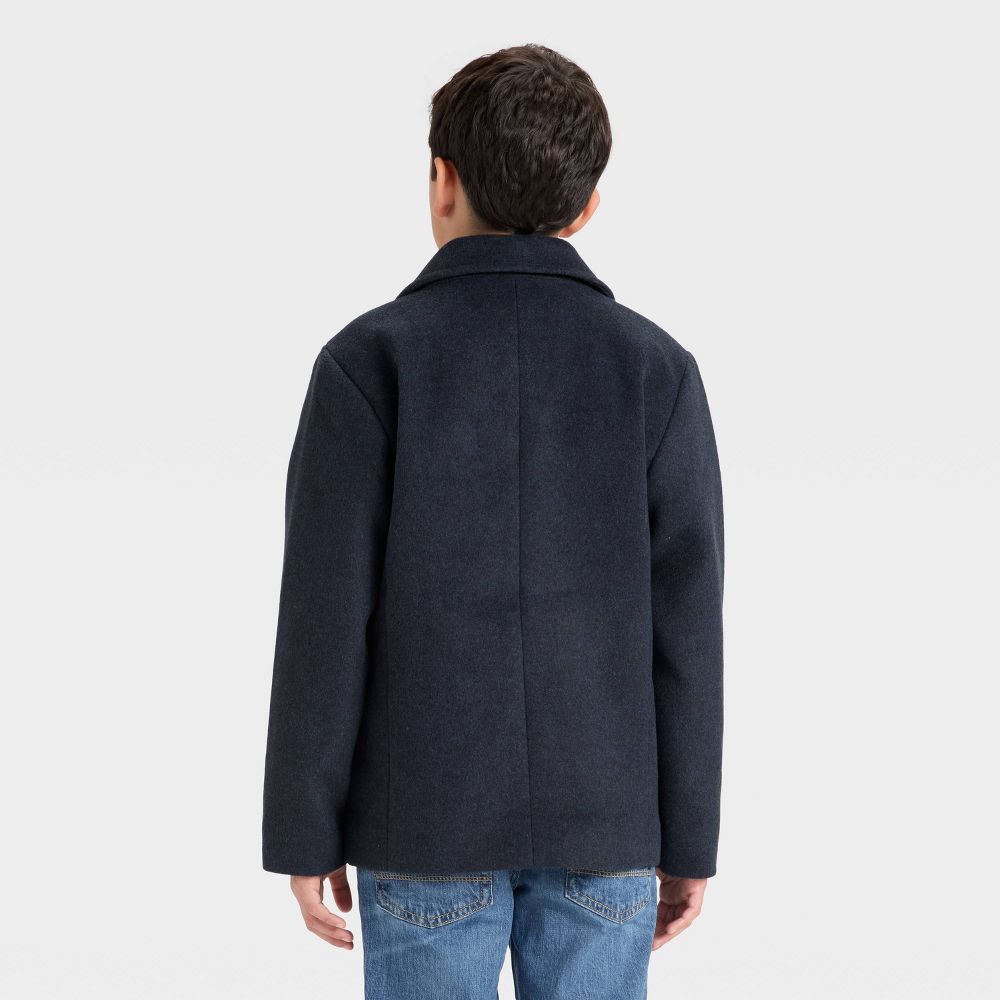 Open Box - Boys' Pea Coats - Cat & Jack™ Navy Blue S