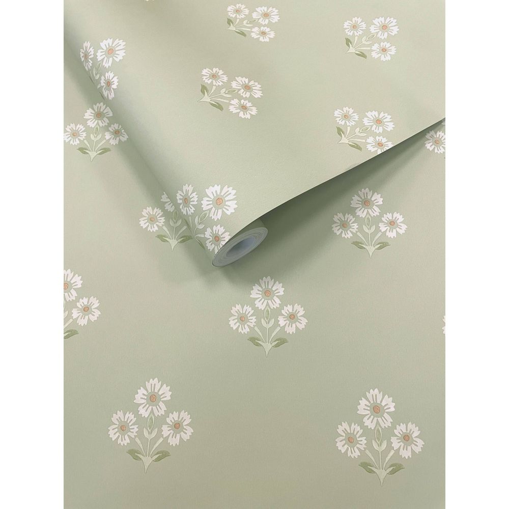 New - Holden Daisy Motif Sage Wallpaper