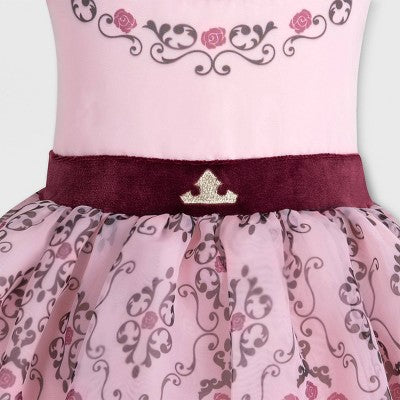 Disney Sleeping Beauty Girls Adaptive Party Dress Ruched Neckline Sleeping BeautyBullseye Deals